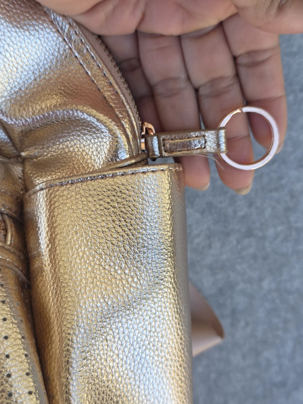 Disney Rose Gold Mickey Mouse Icon Flair Backpack